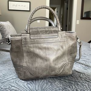 Frye Leather Riviana Tote - Gray- Excellent Condition